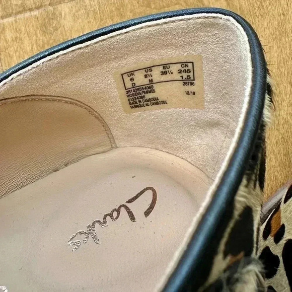 Clarks Pure Viola Leopard Women’s Loafers, Cheetah Print Mules, Size 8.5M - Picture 9 of 15